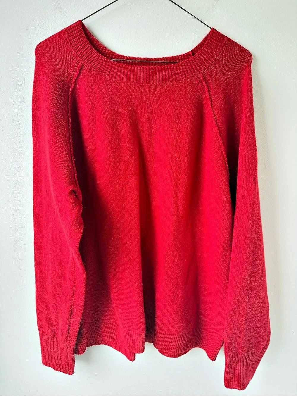 Sonoma Crew Neck Sweater in Red Size Large Like New